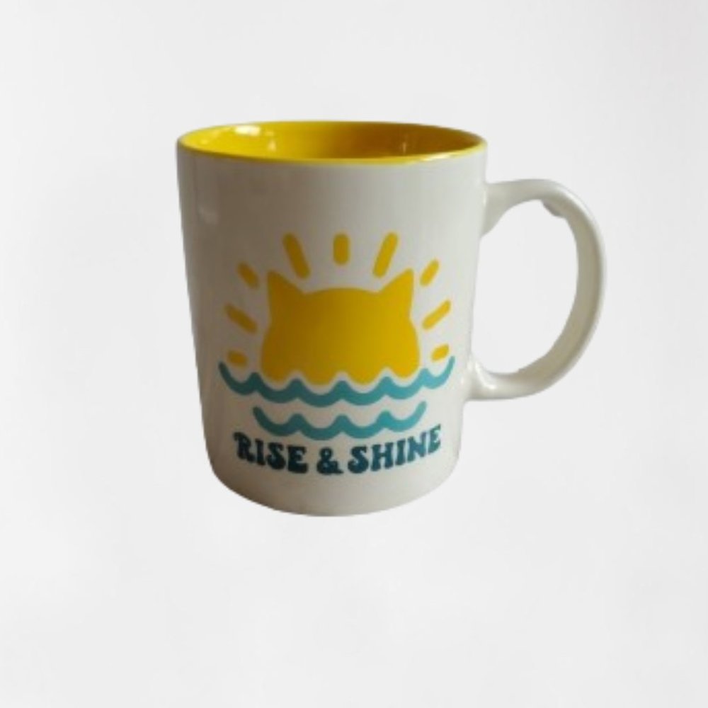 Cat Lady Box Rise & Shine Cat Sunshine Over The Ocean Mug